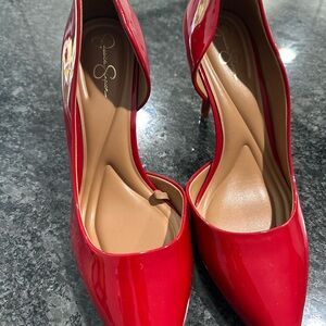 Elegant Red Women's Heels